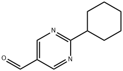 2-CYCLOHEXYL-5-PYRIMIDINECARBALDEHYDE Structure