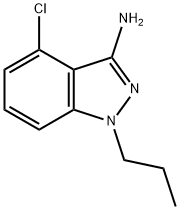 4-CHLORO-1-PROPYL-1H-INDAZOL-3-AMINE Struktur