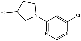 1-(6-Chloro-4-pyrimidinyl)-3-pyrrolidinol Struktur