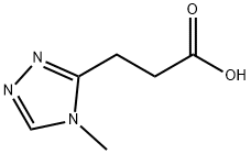 3-(4-甲基-4H-1,2,4-三唑-3-基)丙酸, 959240-56-3, 结构式