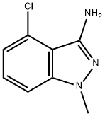 4-クロロ-1-メチル-1H-インダゾール-3-アミン 化学構造式
