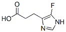 1H-Imidazole-4-propanoic  acid,  5-fluoro- 化学構造式