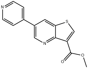 6-(吡啶-4-基)噻吩并[3,2-B]吡啶-3-羧酸甲酯, 959245-28-4, 结构式