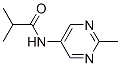 Propanamide,  2-methyl-N-(2-methyl-5-pyrimidinyl)- Structure