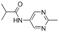 Propanamide,  2-methyl-N-(2-methyl-5-pyrimidinyl)- 化学構造式