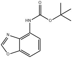 苯并[D]噁唑-4-基氨基甲酸叔丁酯, 959246-43-6, 结构式