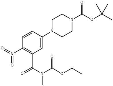 1-BOC-4-(3-(ETHOXYCARBONYLMETHYLCARBAMOYL)-4-NITROPHENYL)PIPERAZINE