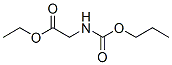 Glycine,  N-(propoxycarbonyl)-,  ethyl  ester Structure