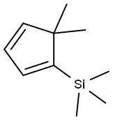 1,3-Cyclopentadiene, 5,5-dimethyl-1-trimethylsilyl- 化学構造式