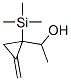 Cyclopropanemethanol,  -alpha--methyl-2-methylene-1-(trimethylsilyl)- 化学構造式