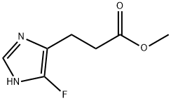 1H-Imidazole-4-propanoic  acid,  5-fluoro-,  methyl  ester 化学構造式
