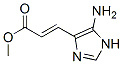 2-Propenoic  acid,  3-(5-amino-1H-imidazol-4-yl)-,  methyl  ester,  (2E)- 化学構造式