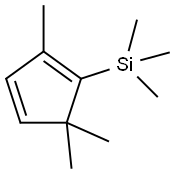 1,3-Cyclopentadiene, 2,5,5-trimethyl-1-(trimethylsilyl)- 化学構造式