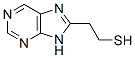 9H-Purine-8-ethanethiol 化学構造式