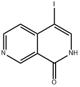 4-ヨード-2,7-ナフチリジン-1(2H)-オン 化学構造式