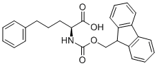 N-FMOC-L-2-AMINOPHENYLPENTANIOC ACID Structure