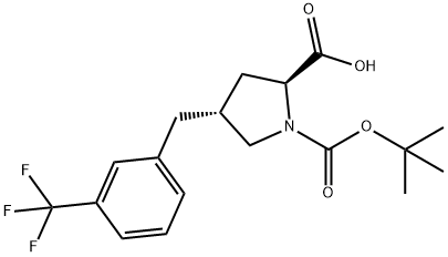 959582-85-5 (2S,4R)-1-(TERT-ブチルトキシカルボニル)-4-(3-(トリフルオロ-メチル)ベンジル)ピロリジン-2-カルボン酸