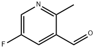 5-FLUORO-2-METHYL-3-PYRIDINECARBOXALDEHYDE 化学構造式