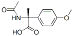 Benzeneacetic  acid,  -alpha--(acetylamino)-4-methoxy--alpha--methyl-,  (-alpha-R)- 化学構造式