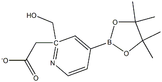 2-PYRIDINEMETHANOL, 4-(4,4,5,5-TETRAMETHYL-1,3,2-DIOXABOROLAN-2-YL)-, 2-ACETATE 化学構造式