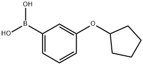3-(シクロペンチルオキシ)フェニルボロン酸 化学構造式