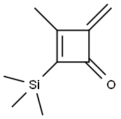 2-Cyclobuten-1-one,  3-methyl-4-methylene-2-(trimethylsilyl)- 化学構造式