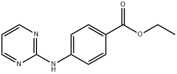 4-(PYRIMIDIN-2-YLAMINO)BENZOIC ACID ETHYL ESTER 化学構造式