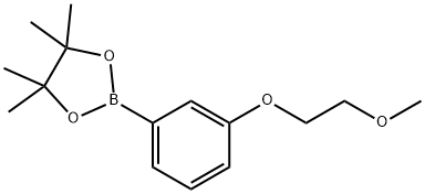 2-[3-(2-メトキシエトキシ)フェニル]-4,4,5,5-テトラメチル-1,3,2-ジオキサボロラン 化学構造式