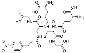 S-(4-nitrocarbobenzoxy)glutathione 结构式