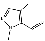 4-iodo-1-Methyl-1H-pyrazole-5-carbaldehyde Struktur