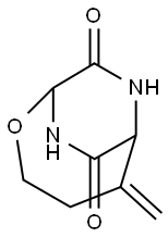 2-Oxa-7,9-diazabicyclo[4.2.2]decane-8,10-dione,5-methylene-(9CI) 结构式