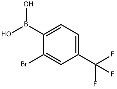 2-BROMO-4-(TRIFLUOROMETHYL)PHENYLBORONIC ACID 结构式