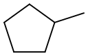 Methylcyclopentane 化学構造式