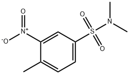 N,N,4-三甲基-3-硝基苯磺酰胺 结构式