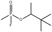 メチル(フルオロ)ホスフィン酸(1,2,2-トリメチルプロピル) 化学構造式
