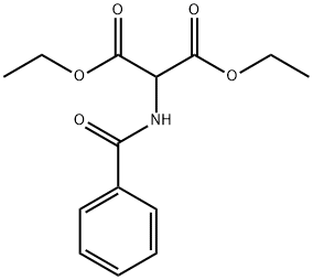 2-(ベンゾイルアミノ)プロパン二酸ジエチル 化学構造式