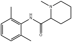 N-(2,6-dimethylphenyl)-1-methylpiperidine-2-carboxamide  Struktur