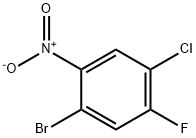 1-BroMo-4-chloro-5-fluoro-2-nitrobenzene 化学構造式