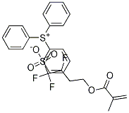 triphenylsulfoniuM 1,1,2-trifluoro-4-(Methacryloyloxy)butane-1-sulfonate 化学構造式