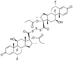 (6α,11β,16α,17α)-(6'α,11'β,16'α,17'α)-17,17'-(Trithiodicarbonyl)bis[6,9-difluoro-11-hydroxy-16-methyl-17-(1-oxopropoxy)-androsta-1,4-dien-3-one