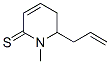 2(1H)-Pyridinethione,  5,6-dihydro-1-methyl-6-(2-propen-1-yl)- 化学構造式