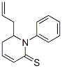 2(1H)-Pyridinethione,  5,6-dihydro-1-phenyl-6-(2-propen-1-yl)- 化学構造式