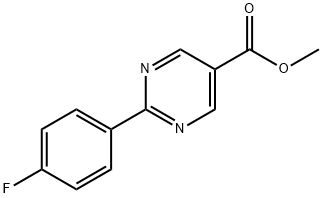 2-(4-Fluorophenyl)pyrimidine-5-carboxylic acid methyl ester Structure