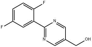 [2-(2,5-Difluoro-phenyl)-pyrimidin-5-yl]-methanol Structure