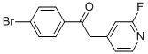 1-(4-BROMOPHENYL)-2-(2-FLUORO-4-PYRIDINYL)-ETHANONE|