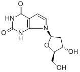 7-DEAZA-2'-DEOXYXANTHOSINE 结构式