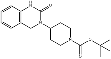 TERT-ブチル 4-(2-オキソ-1,2,3,4-テトラヒドロキナゾリン-3-イル)ピペリジン-1-カルボキシレート 化学構造式