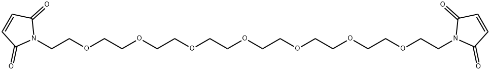 1,23-Bis(MaleiMido)heptaethyleneglycol, 960257-46-9, 结构式