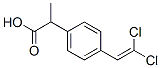2-(4-(2,2-dichlorovinyl)phenyl)propionic acid 化学構造式
