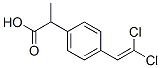 2-(4-(2,2-dichlorovinyl)phenyl)propionic acid Struktur